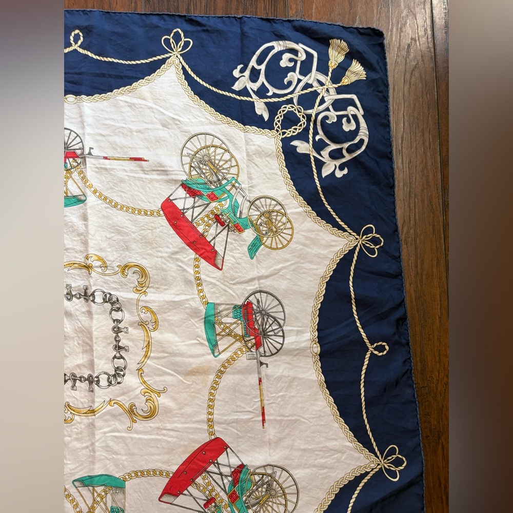 CELEINE Vintage Silk Scarf - Picture 7 of 13